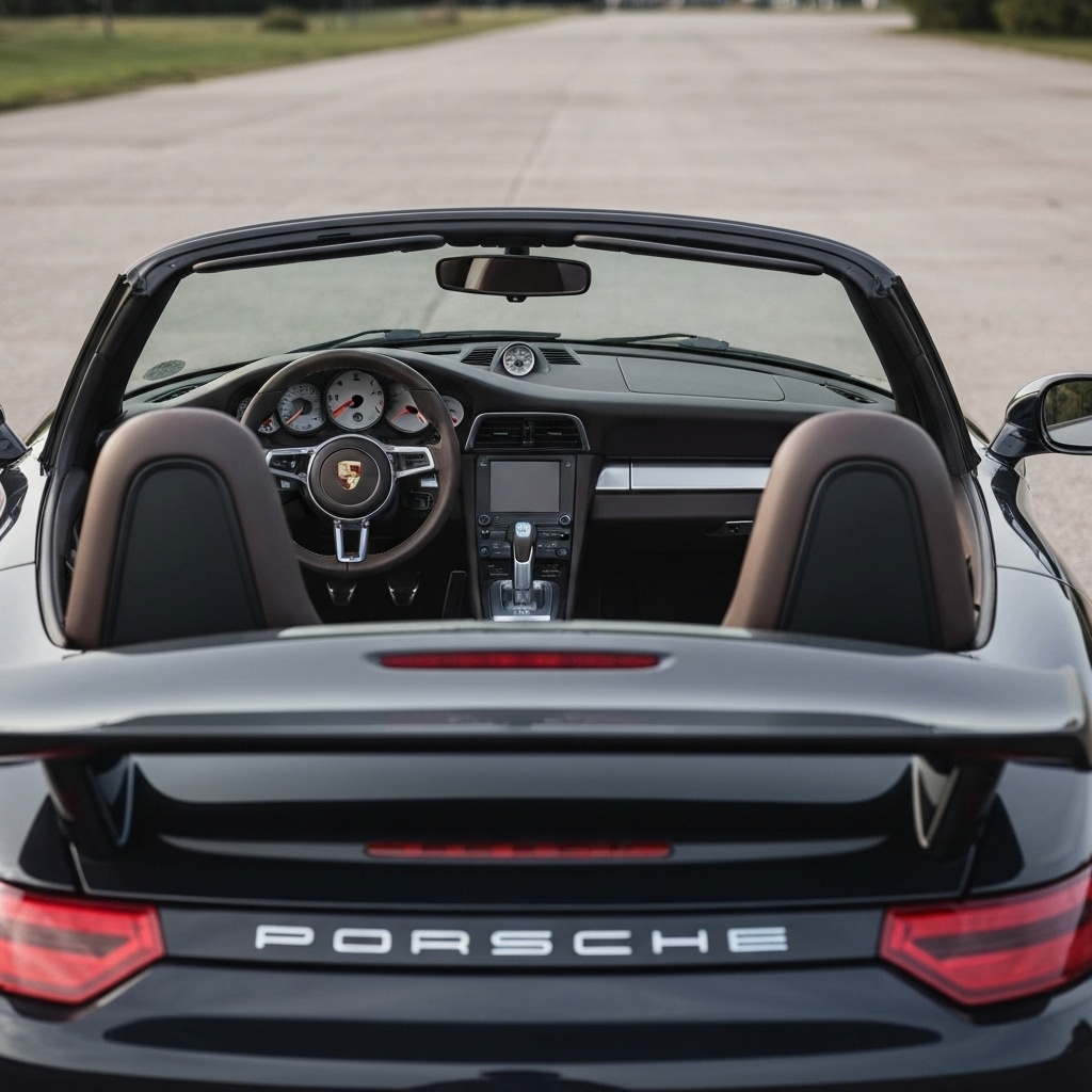 Porsche 911 Speedster Interior from Rear